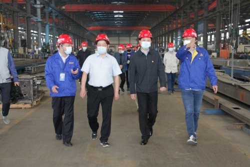 湖北省委巡视办副主任胡立强莅临乐投在线重工走访服务
